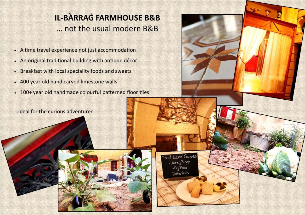 Il-Barrag Farmhouse B&B - Gozo Traditional Hospitality Nadur Eksteriør bilde